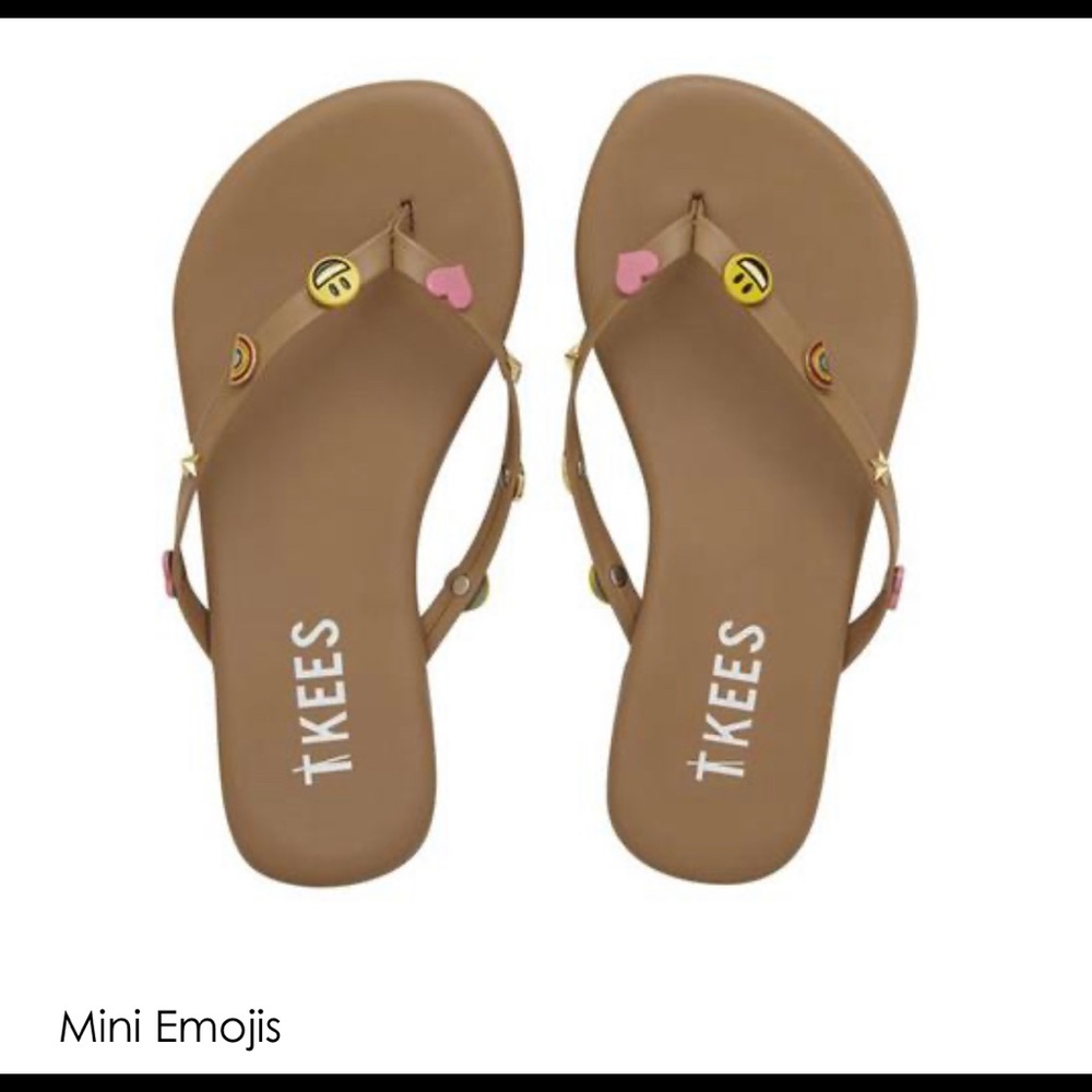 NWT Mini Emoji Flip Flops
